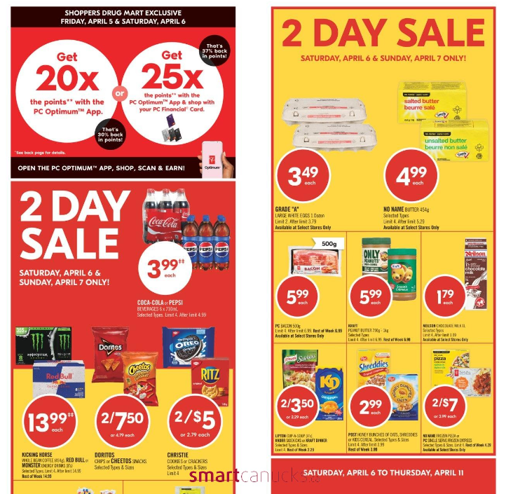 Shoppers Drug Mart Canada Get X The Pc Optimum Points April Th