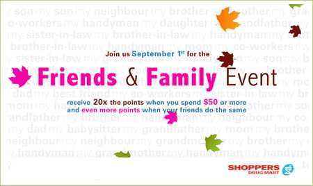 Shoppers Drug Mart Family and Friends