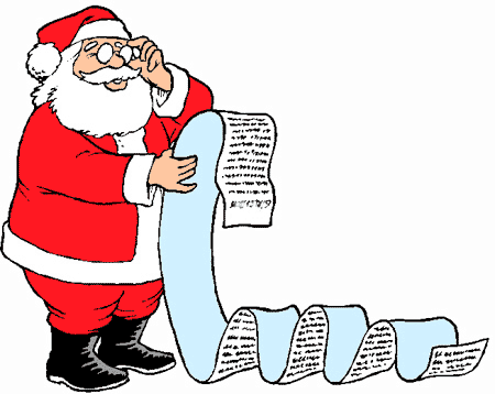 Santa Reading YOUR letter