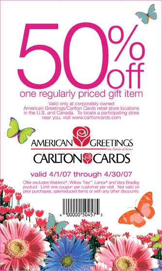 Carlton Cards Canada coupons