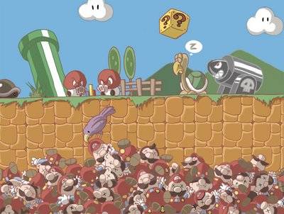 Where does mario go when he dies?