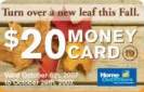 Home Outfitters Canada: $20 Money Card when spend $50