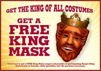 Canadian Free Stuff: Burger King Mask Coupon
