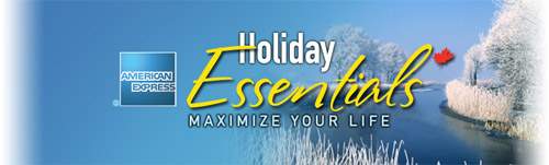 American Express Canada: Holiday Essentials Discounts