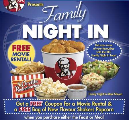 KFC Canada: Family Night In - Free Movie Rental