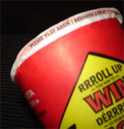 Tim Hortons Roll Up the Rim to Win - Day 1