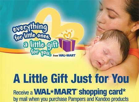 $15 Walmart Canada Gift Card with Pampers Purchase