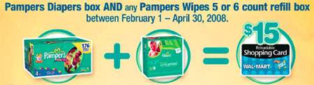 $15 Walmart Canada Gift Card with Pampers Purchase - Updated