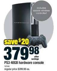 PS3 $380, XBox 360 $450, PSP $160 Including Tax at RCSS No Tax