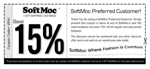 Soft Moc Canada: 15% off all Footwear