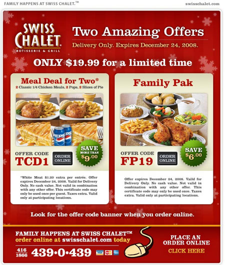 Swiss Chalet Delivery & Takeout Menu