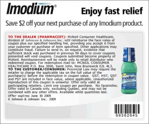Canadian Coupons: Imodium Canada $2 off Canadian Freebies Coupons