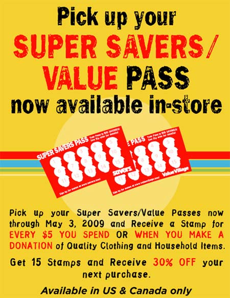 Value Village Super Savers