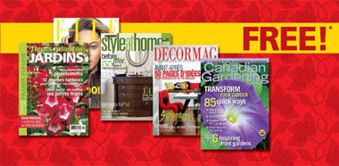 Free 1-year Magazine Subscription with Cascades Canada Purchases