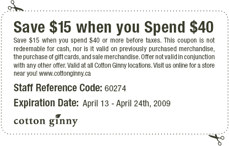 Cotton Ginny Canada Coupons