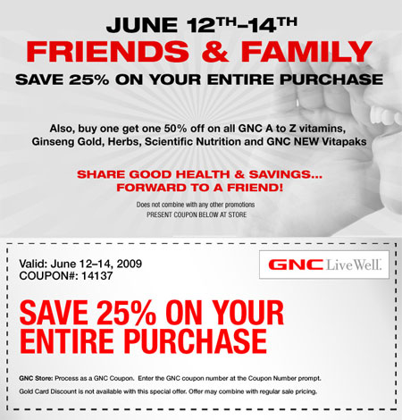 GNC Canada Coupon