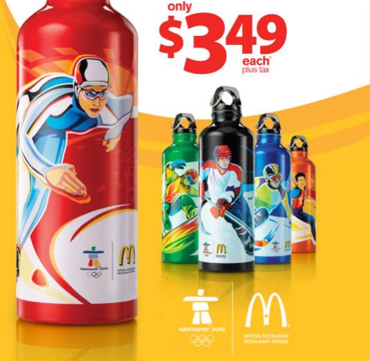 Canadian Deals McDonalds Aluminum (500mL) Water Bottles 3.49 Canadian Freebies, Coupons