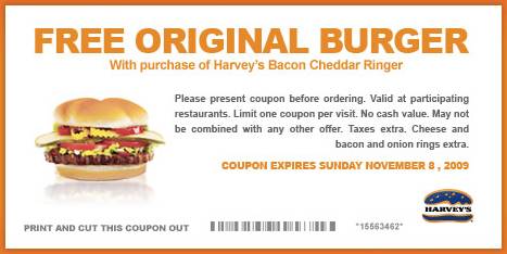 Harveys Canada Coupon