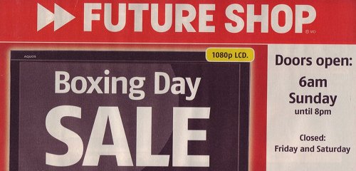 Futureshop boxing day sale