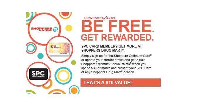 Shoppers Drug Mart & SPC: Receive 8000 Optimum Bonus Points When You ...