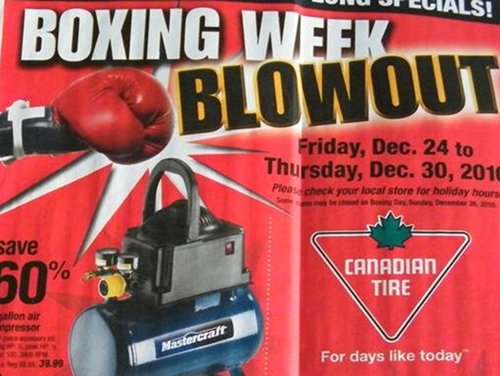 Canadian Tire Boxing Day Week Flyer 2010