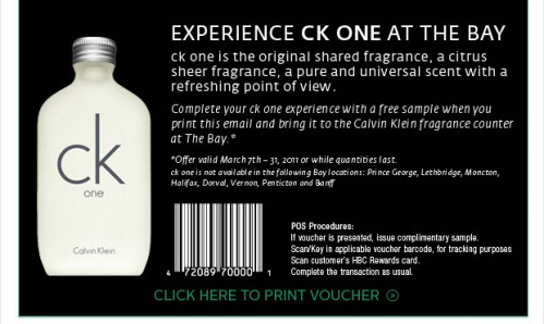 calvin klein email coupon