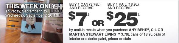 Home Depot Paints And Stains Sale Mail In Rebate
