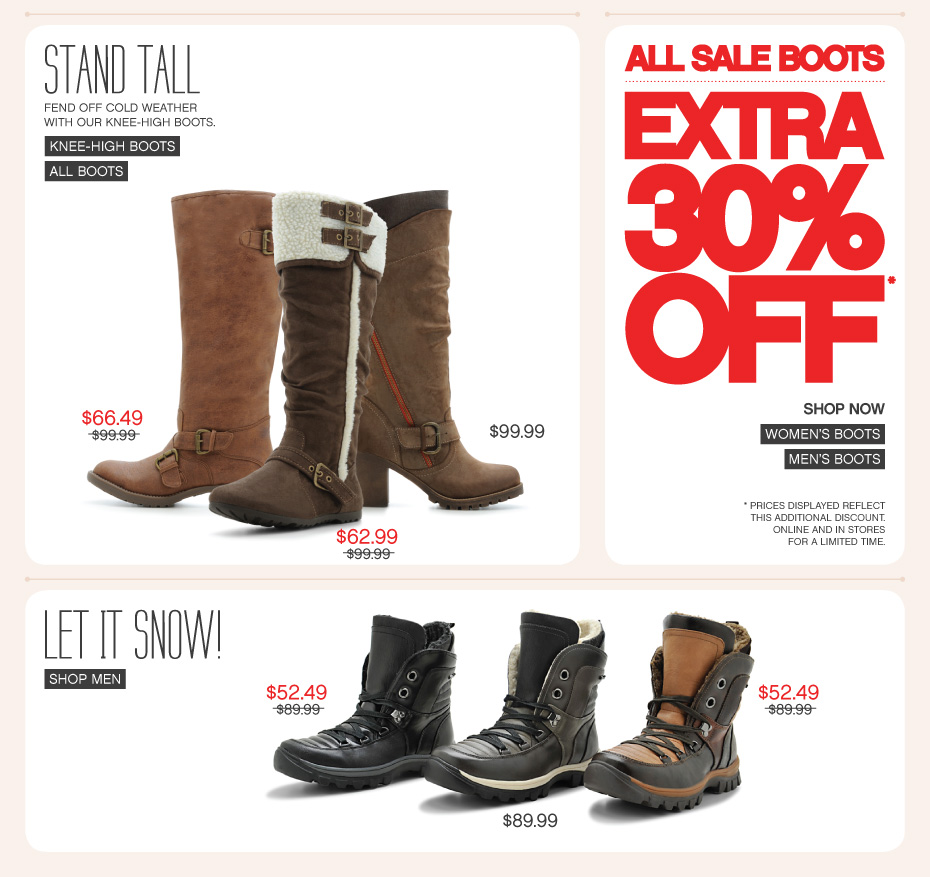 Spring Shoes Canada Save an Extra 15% on Online Purchases - Canadian ...