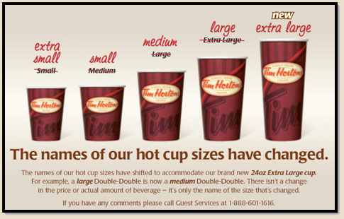 hortons tim extra cup coffee canada timhortons branding upsized introduce coupons similar jan2012 v2 release arrow forward cups