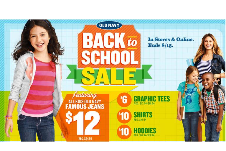 Old Navy's Back To School Sale - Canadian Freebies, Coupons, Deals ...