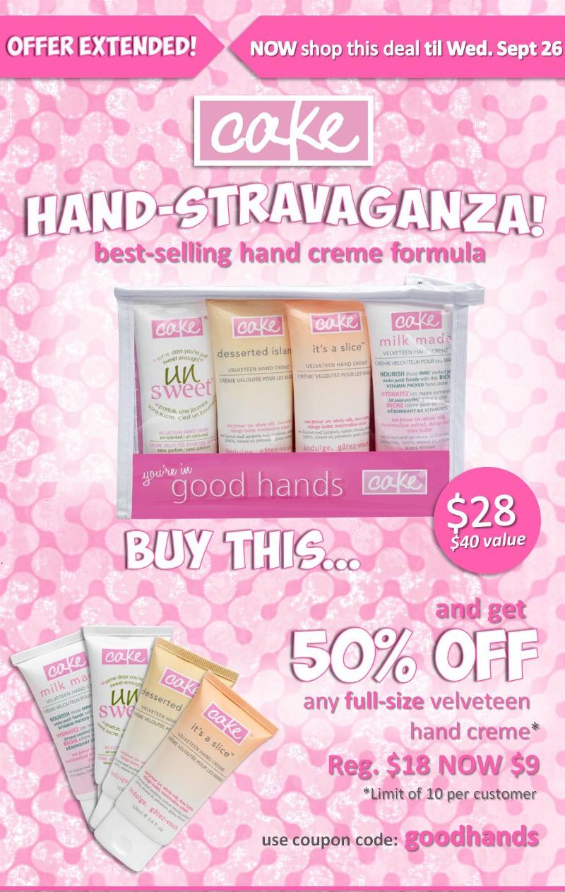 Canadian Deals 50 Off Any Full Size Velveteen Hand Creme With