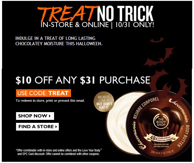 The Body Shop Canada: Save $10 on a Purchase of $31 Today Only ...