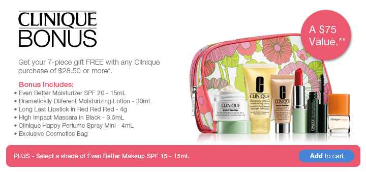 Canadian Deals Sears Offering Clinique Gift With Purchase