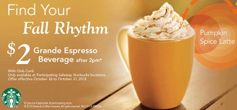 Safeway Canada: Get A Starbucks Grande Espresso Beverage For Only $2 ...