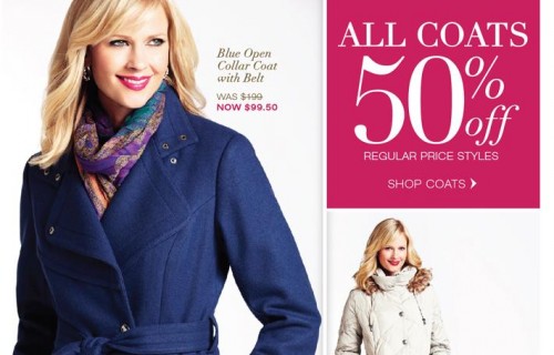 Cleo Canada: 50% Off All Coats November 16th - 18th In Store & Online ...