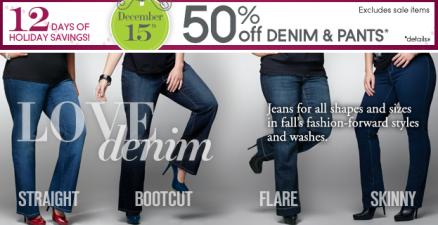 Penningtons All Pants & Jeans 50% Off Today Only - Canadian Freebies ...