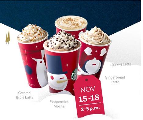Starbucks Canada: Buy One Get One Free Holiday Beverages November 15th ...