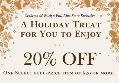 Crabtree & Evelyn 20% off coupon