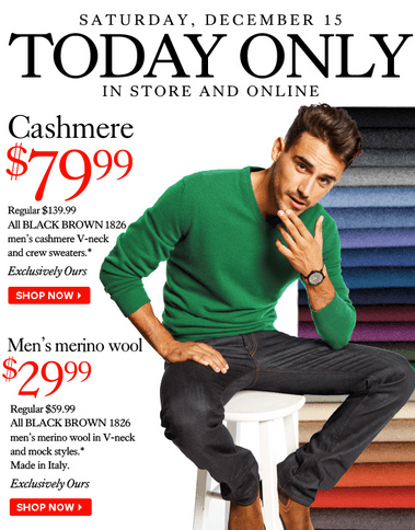 The Bay Deal: Men's Cashmere V-Neck & Crew Sweaters for $79.99 (Save ...