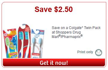 Canadian Coupons: Save $2 50 On Colgate Twin Pack Toothbrushes at
