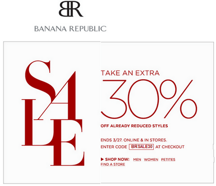 Banana Republic Coupon Code: Get an Extra 30% Off Already Reduced