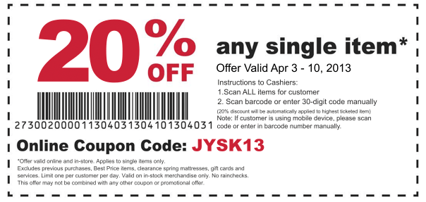 JYSK Coupon