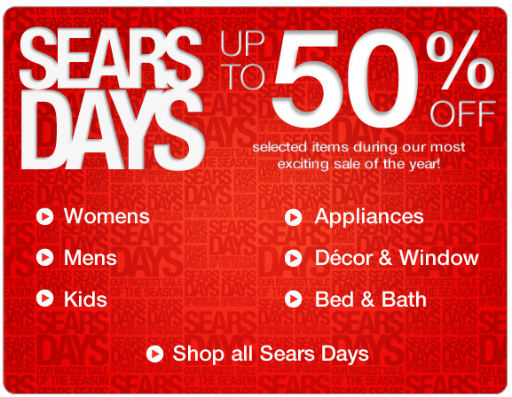 Sears Days Weekend