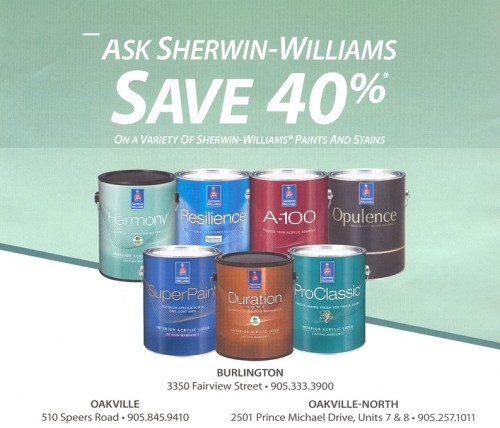 Sherwin Williams: Save 40% Off on a Variety of Paints and Stains ...