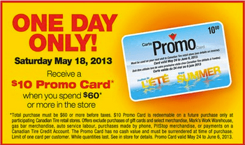 Canadian Tire Offer