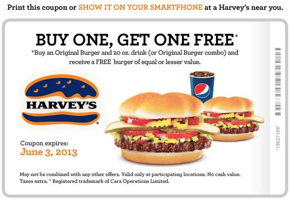 Harvey's Canada Offer