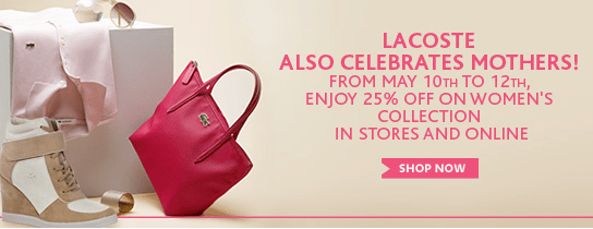 Lacoste Canada Mother's Day Sale
