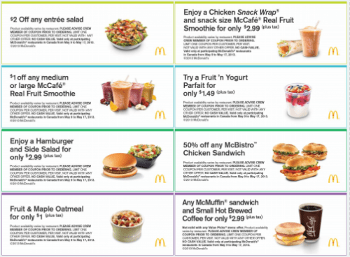 McDonald’s Canada Printable Coupons: Feel Good Savings! - Canadian ...