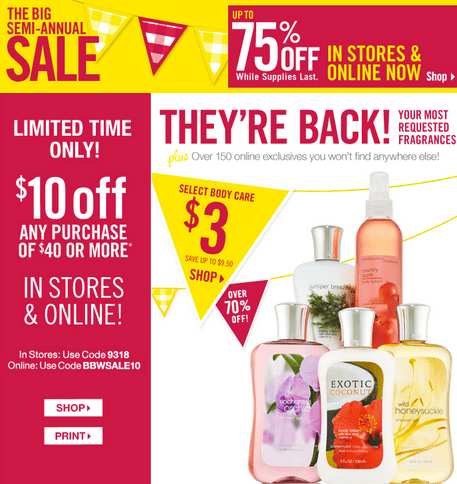 Body Care Sale – Bath & Body Works