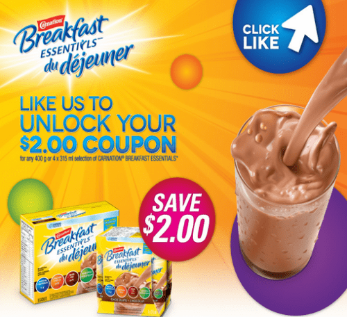 Carnation Breakfast Essentials &amp; Save.ca Canada Coupons: Save $2.00 ...